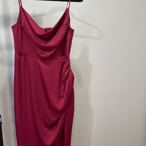 Satin Plum Dress